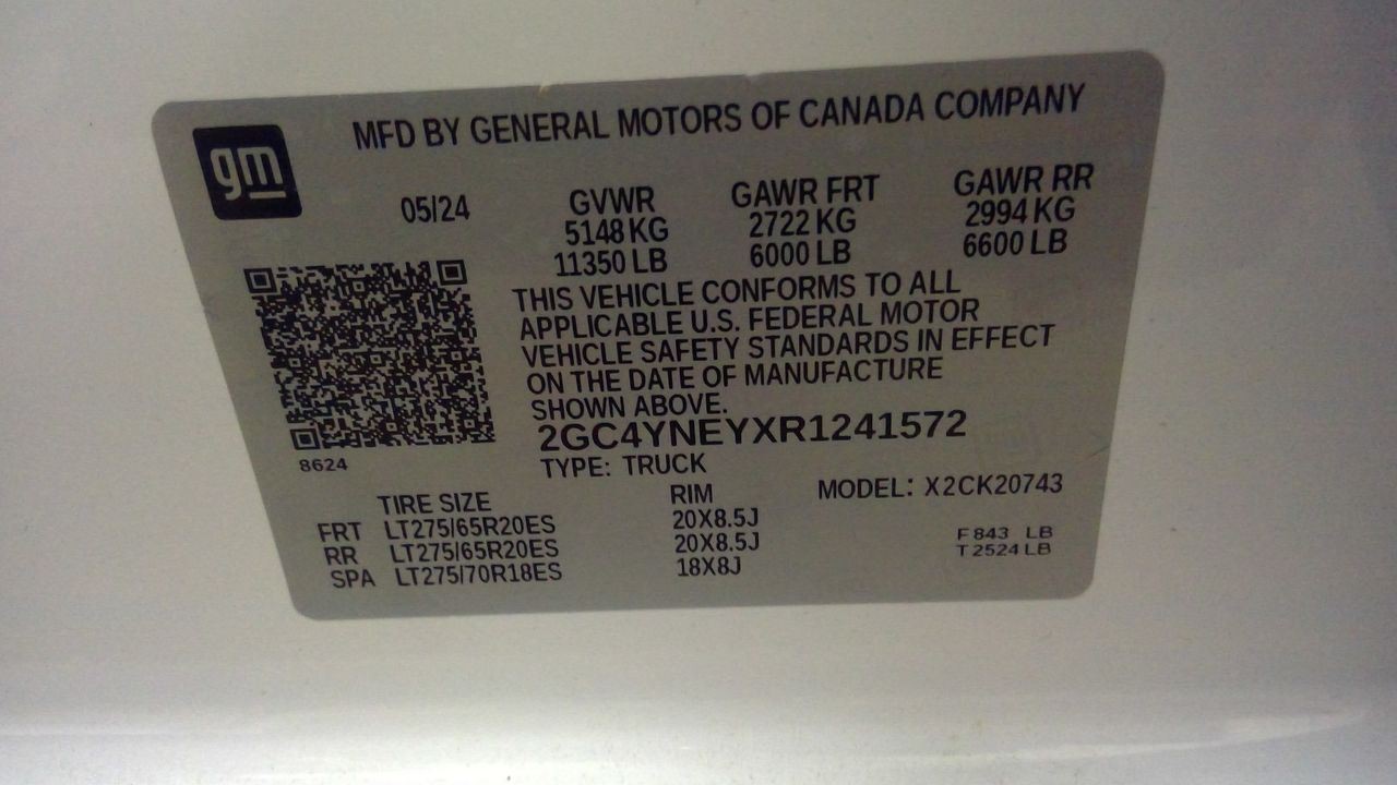 2024 Chevrolet Silverado 2500 Info-GPS-TV Screen 3107085