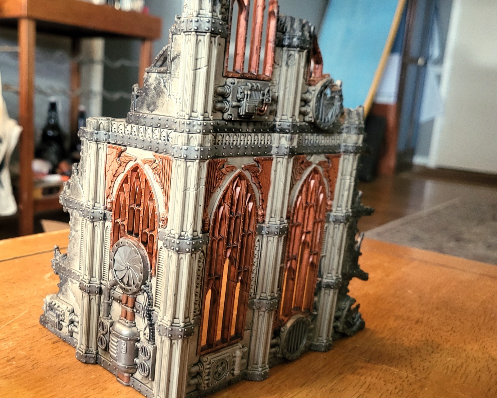 Warhammer 40K Kill team Sector Imperialis Ruins Scenery / Terrain Painted
