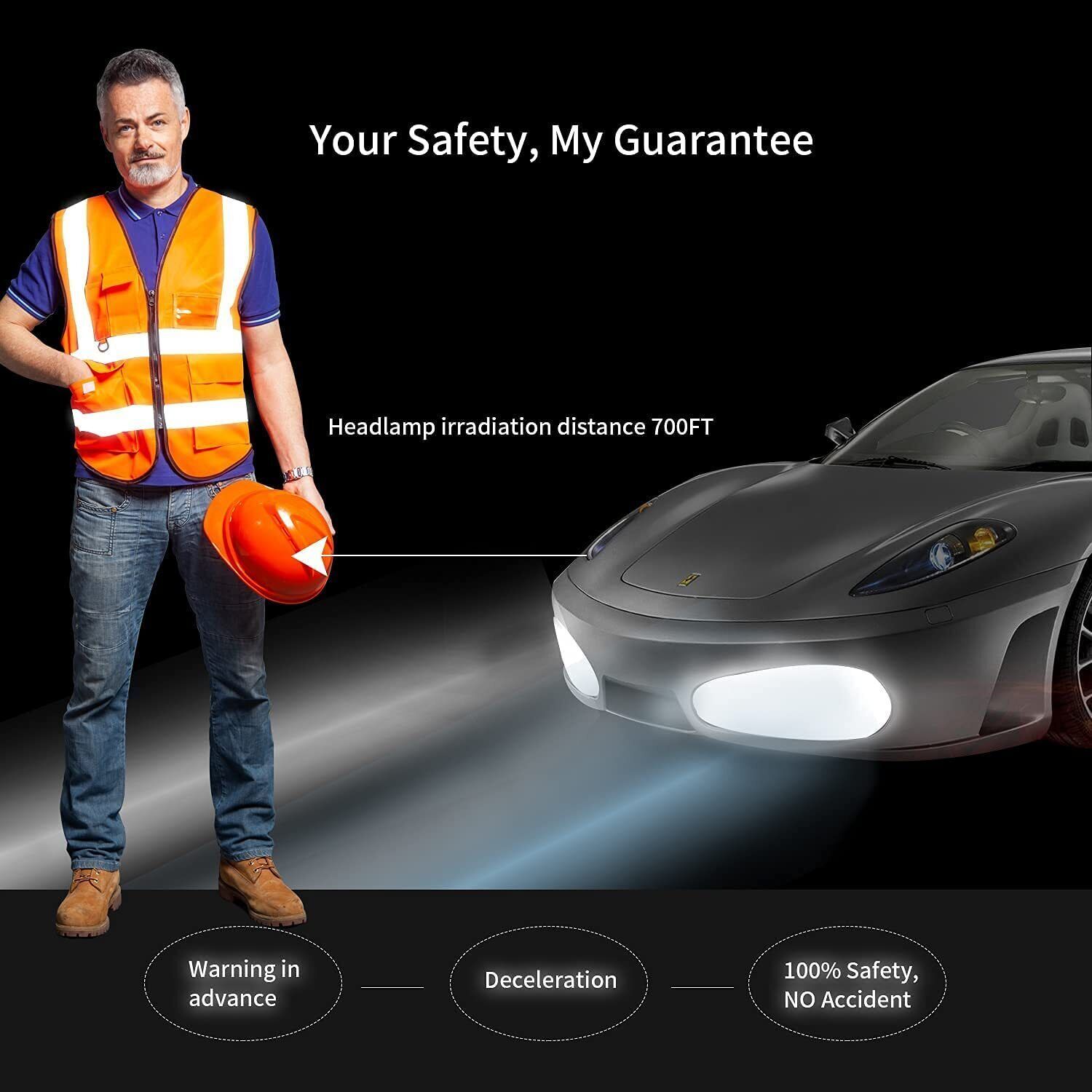 5 Pockets Safety Vest Reflective Security Vest High Visibility