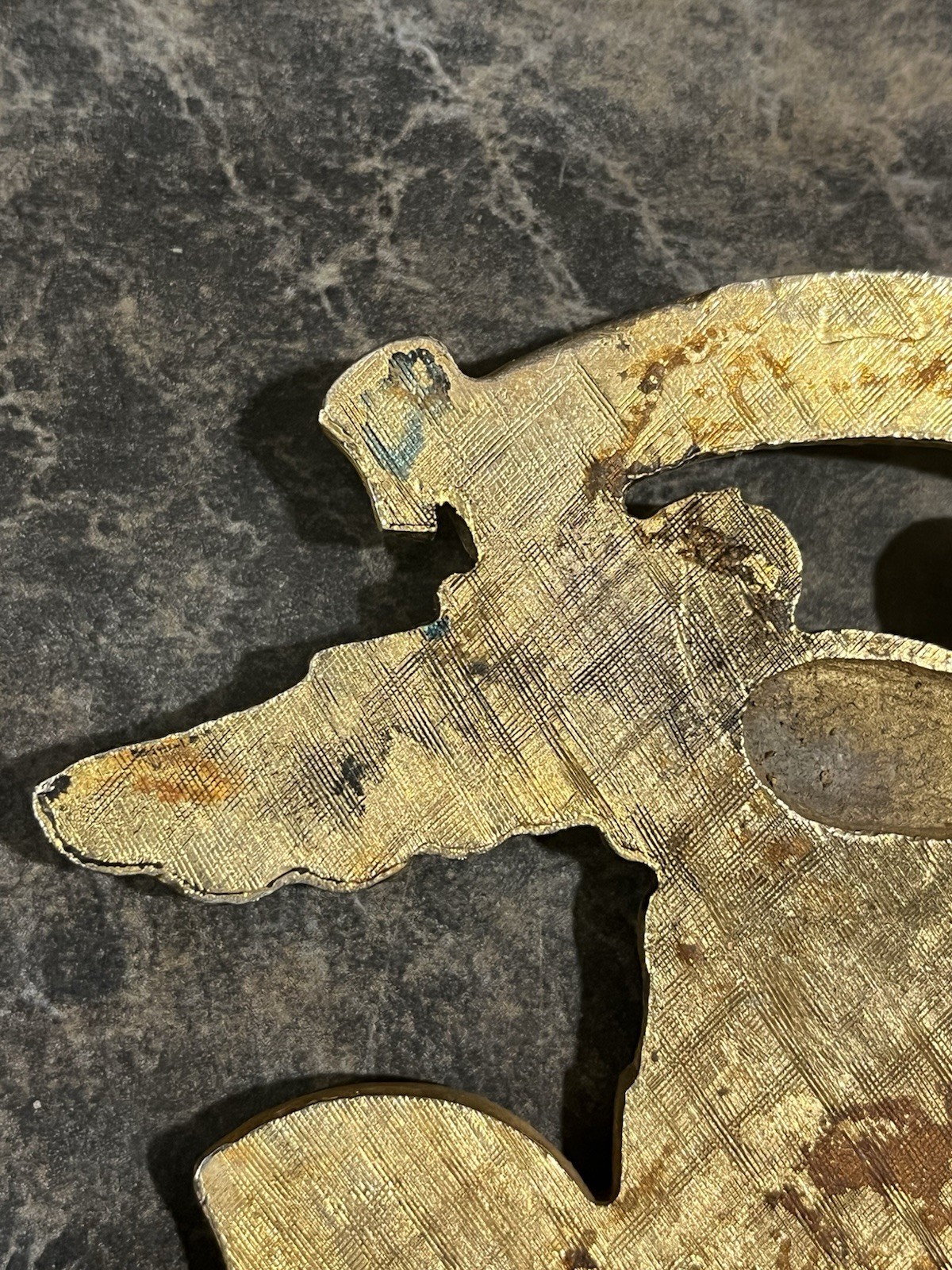 Vintage Damaged Harley Davidson Sissy Bar? Tank Badge Emblem Eat 1903 Eagle Part