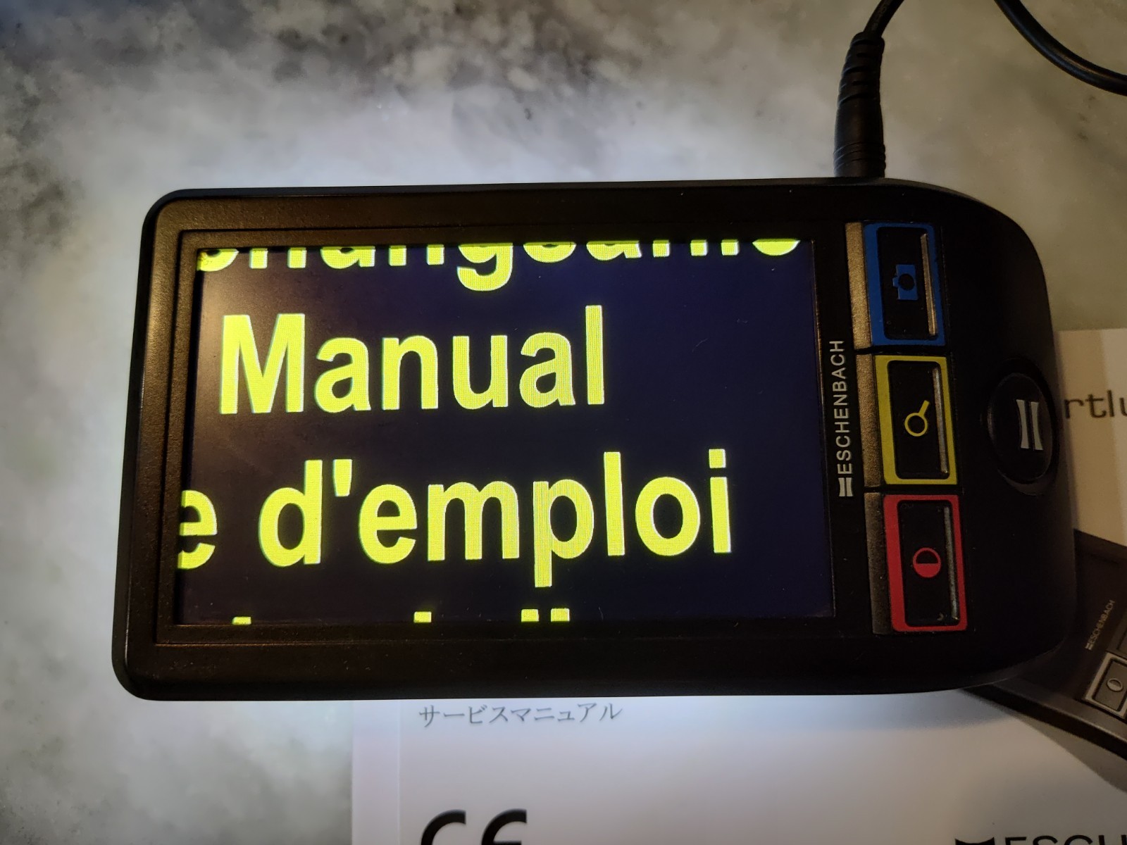 ESCHENBACH SmartLux Digital Portable Magnifier HD 165011 + Charger *Bad Battery*