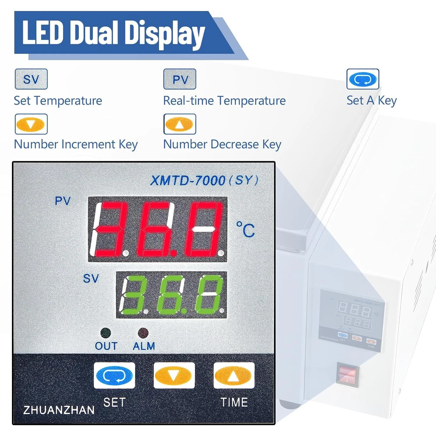 30L Water Bath Heating Lab Water Bath Digital Thermostatic Modules 304 Stainless