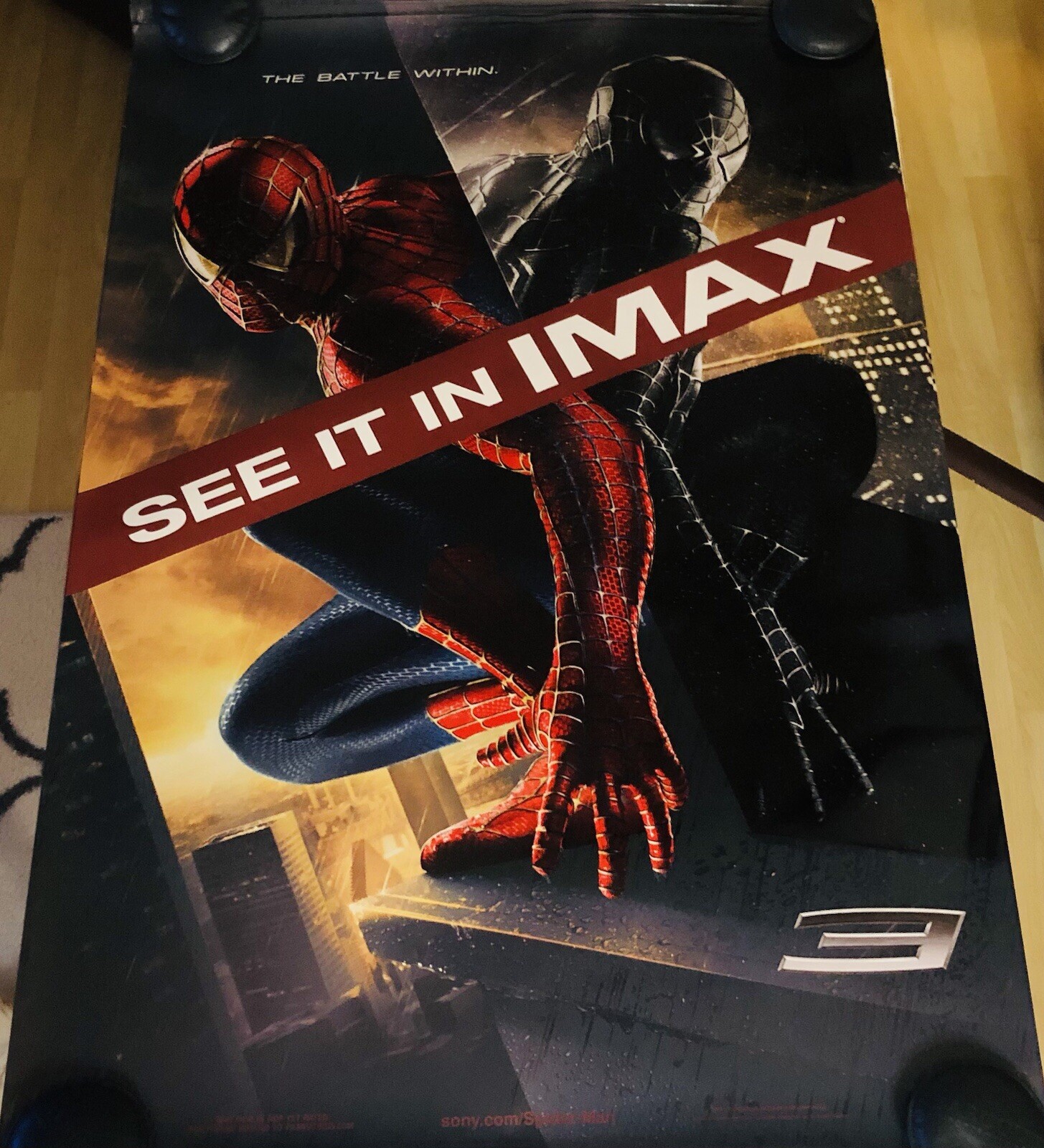 SPIDER-MAN 3 Original IMAX Movie Poster DS 27x40 MINT Marvel Tobey Maguire EMB