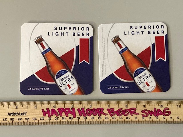 🔥NEW Michelob Ultra Beer Rubber Bar Spill Mat for tap Kegerator + (15) Coasters