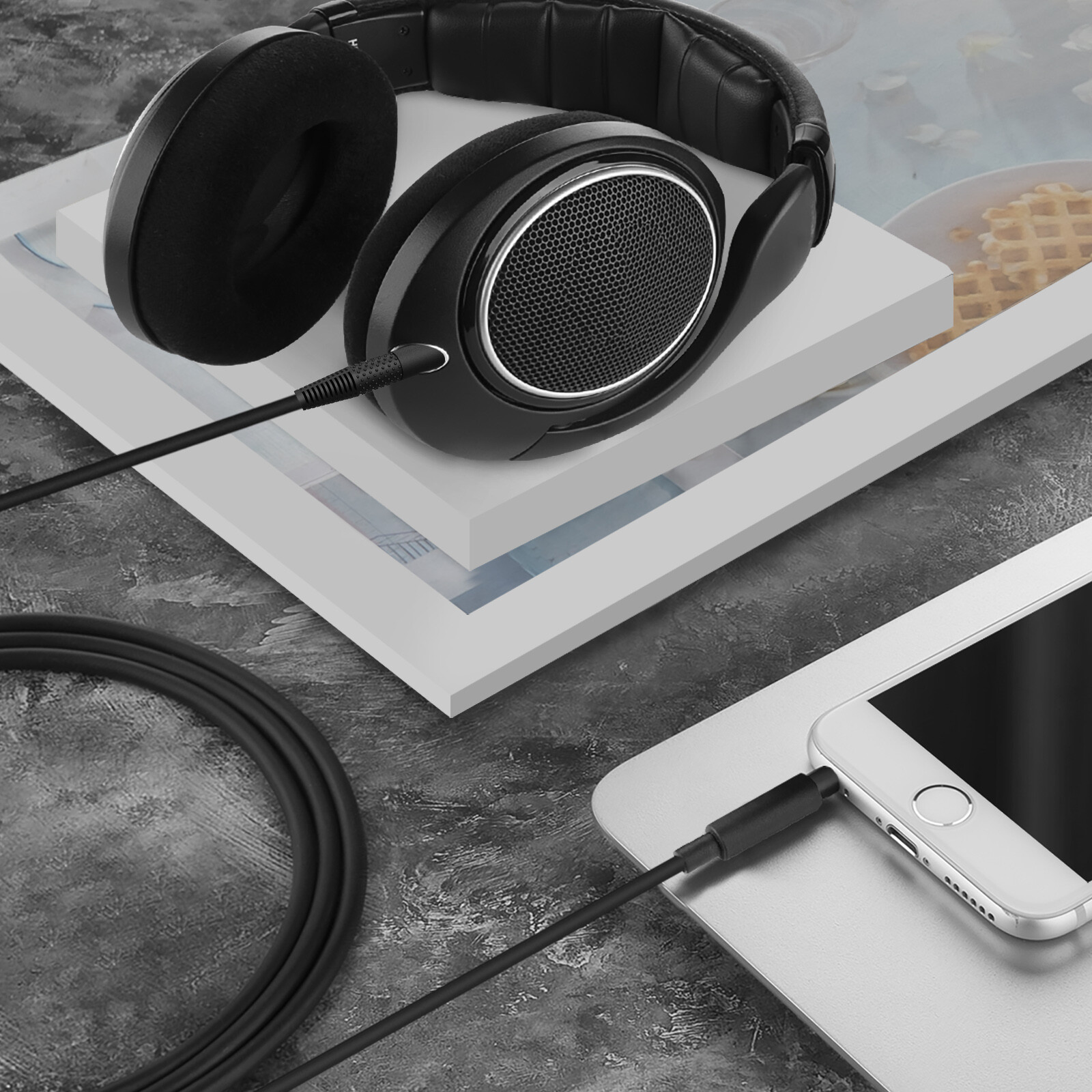 Geekria Audio Cable for Sennheiser HD620S HD599 HD560S HD598CS HD400PRO (4 ft)