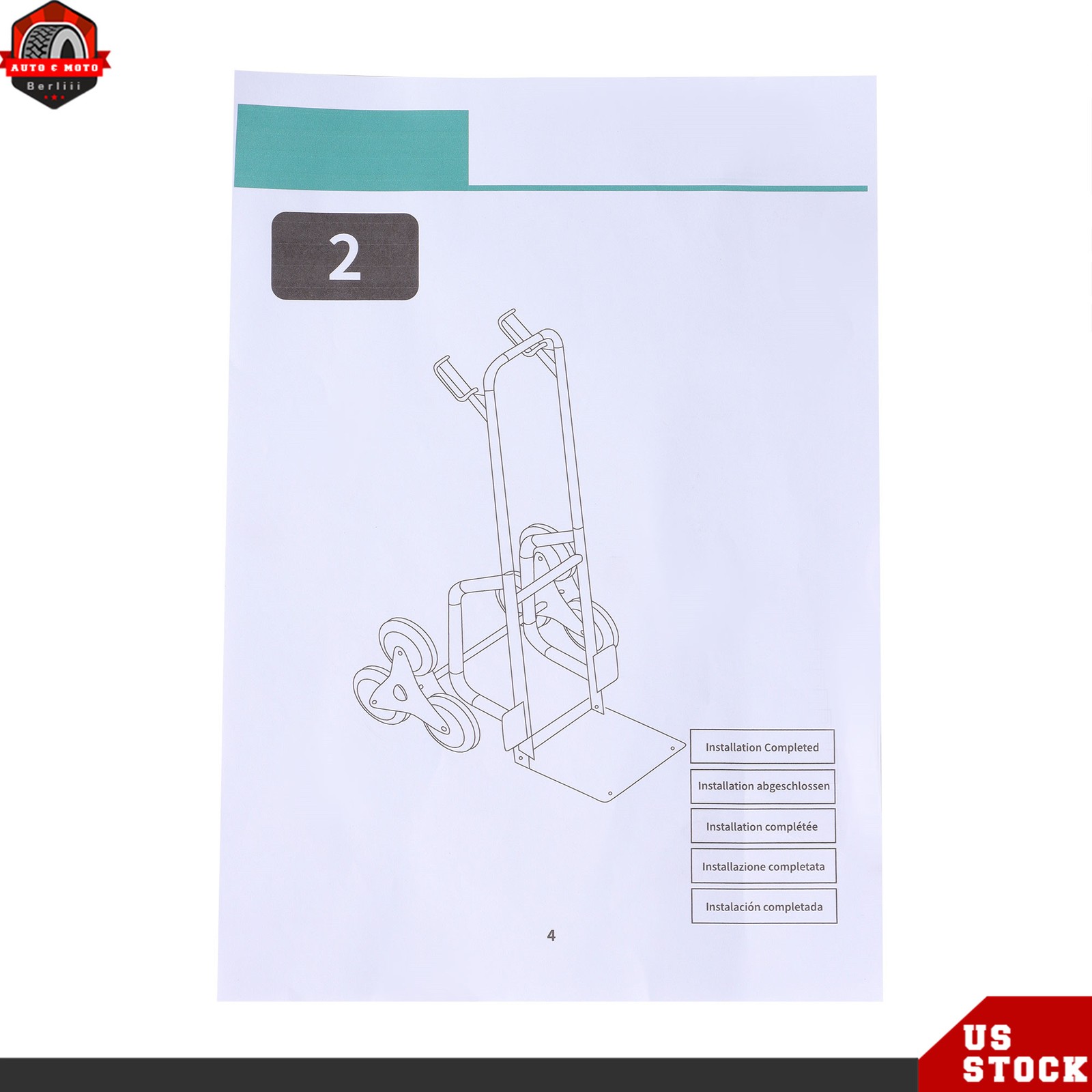 440 Lbs Capacity Stair Climber Hand Truck Dolly Heavy Duty Stair Climbing Cart