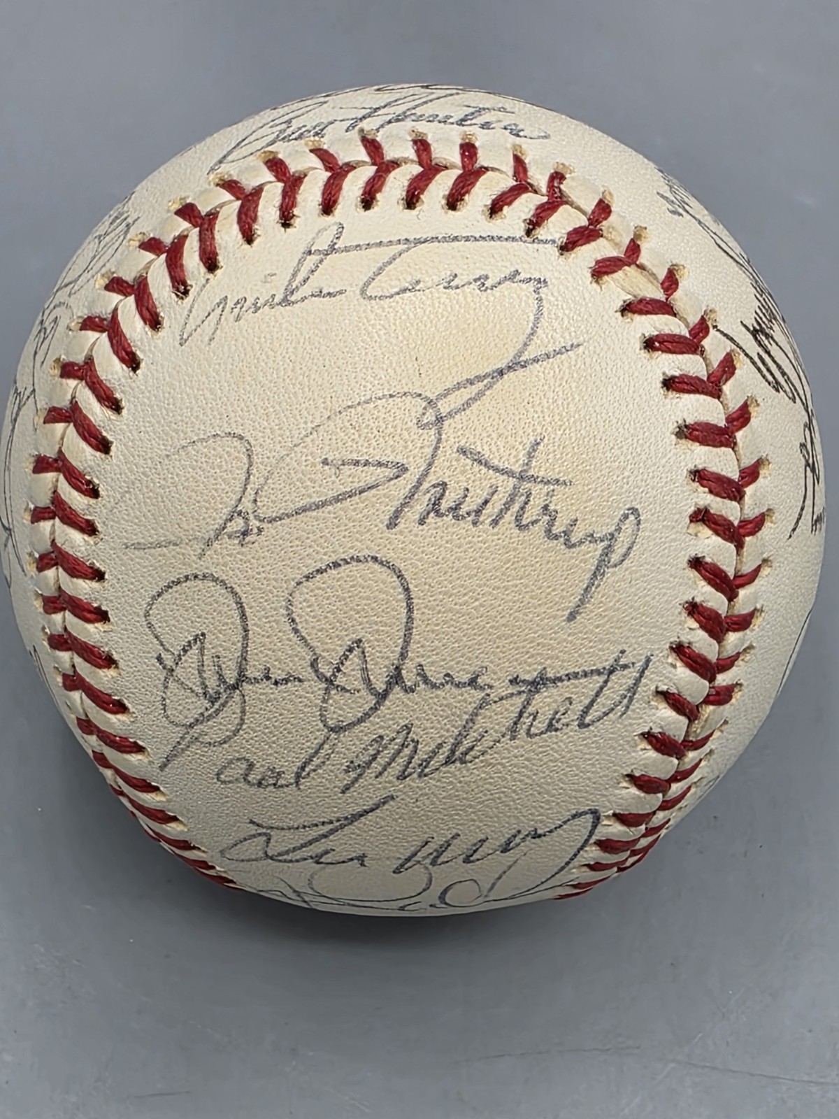 1975 Baltimore Orioles Team Autographed Baseball, 27 Signatures, Brooks Robinson