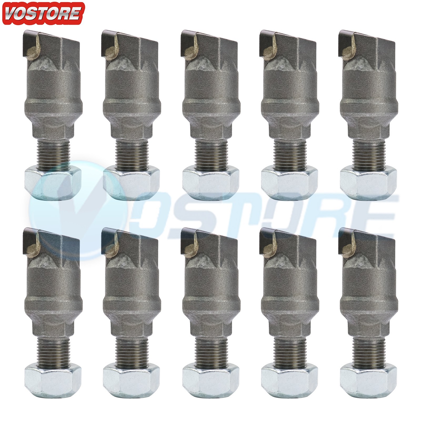 10 Pack Replacement Stump Grinder Teeth fits Bandit SG75 900-9912-24 With Nuts