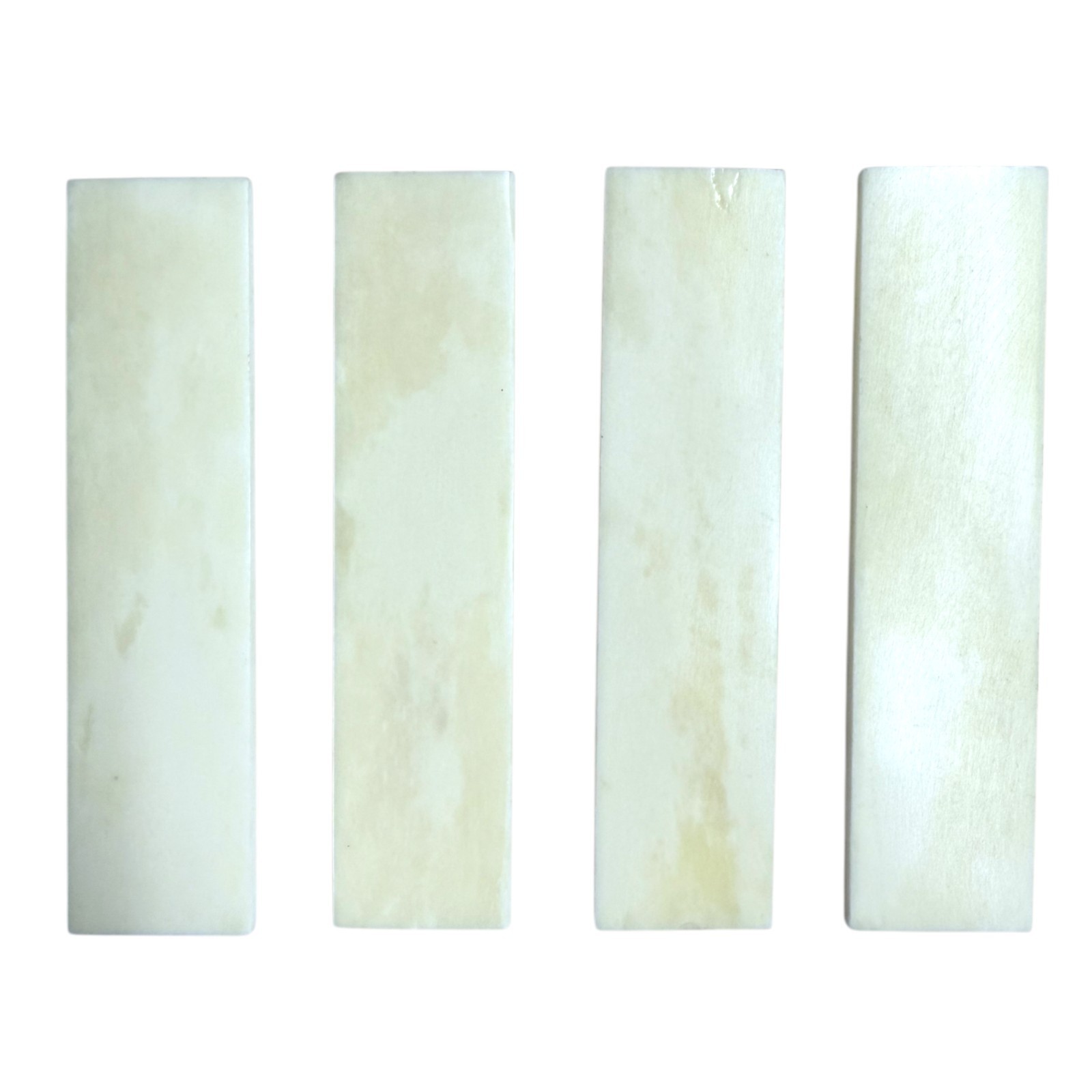 Bovine Bone Slabs Set Scale Blanks Inlay Jewelry Carving Restoration Replacement