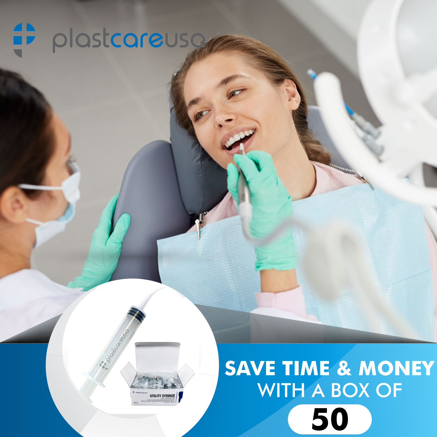 Curved Tip 12cc Oral Irrigation Syringes Disposable Dental Utility (Choose Qty)