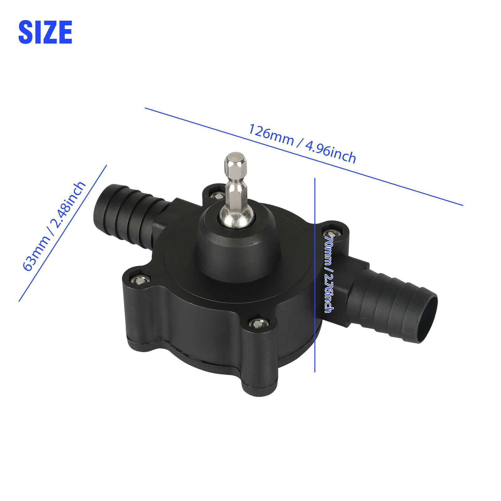 Home Electric Drill Drive Self Priming Pump Water Oil Fluid Transfer Pumps Tools