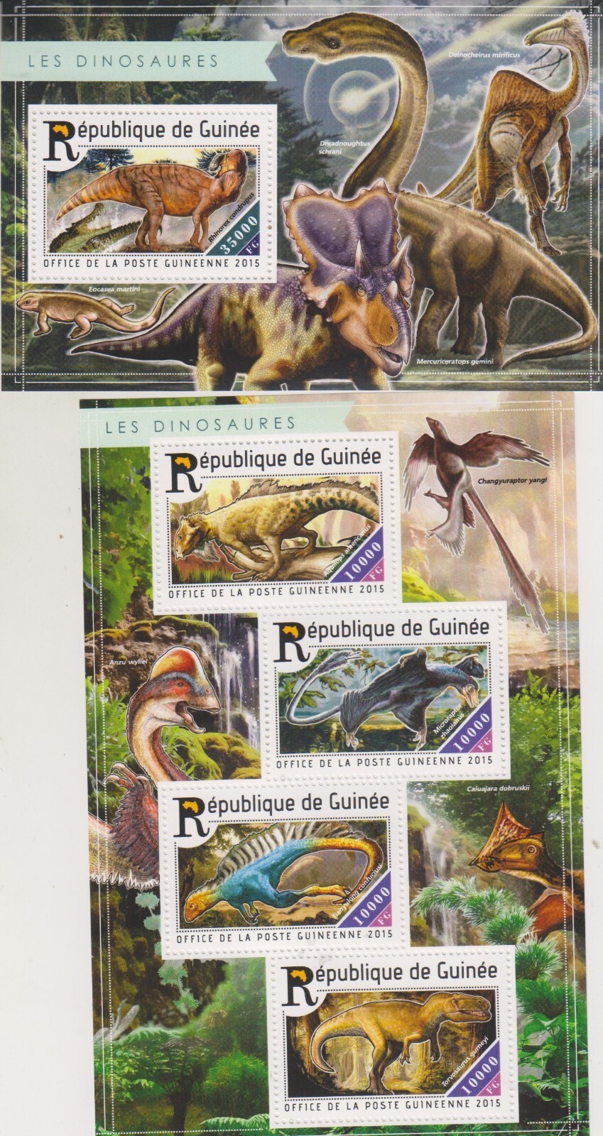 Dinosaur Guinea MNH 3507