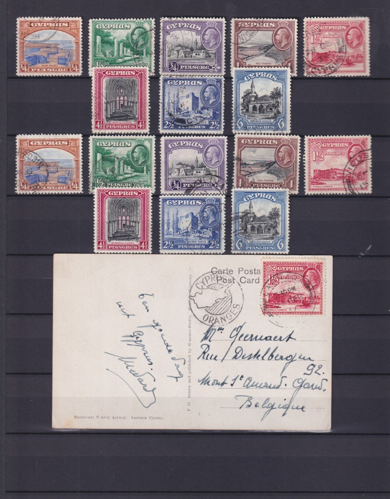 CYPRUS. 1912/1935. KGV. 64 STAMPS