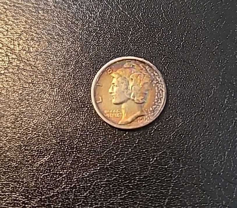 1919 P MERCURY DIME F+/XF BEAUTIFUL TONE