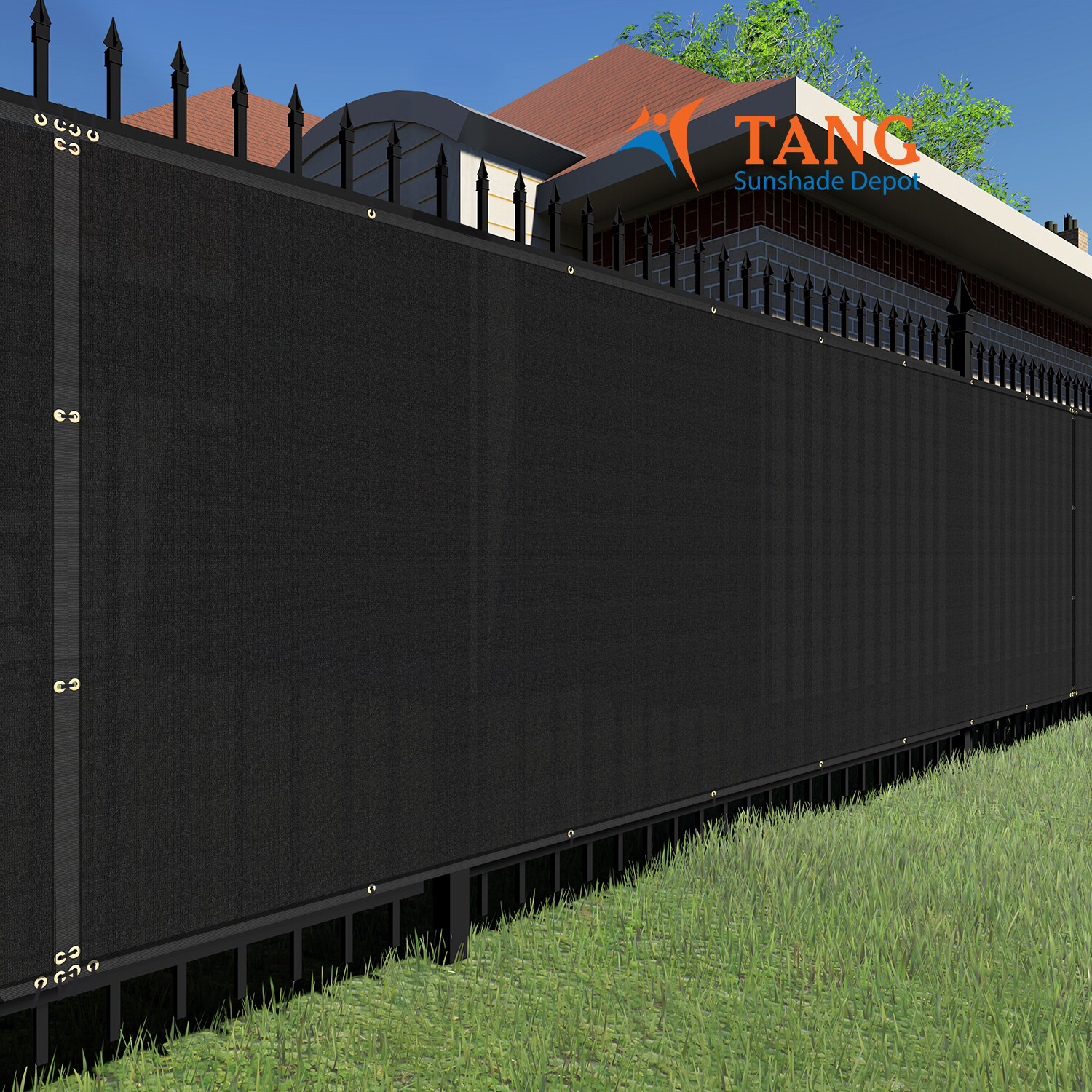 4ft Privacy Fence Screen Black Windscreen Garden Heavy Duty Mesh Shade Net Cover