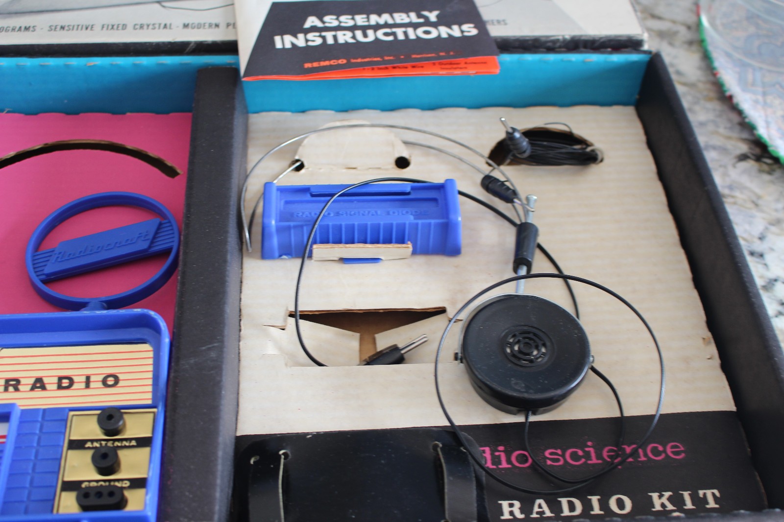 Vintage Remco Transistor Radio Broadcast System Kit Original 1950s 1960s Toy