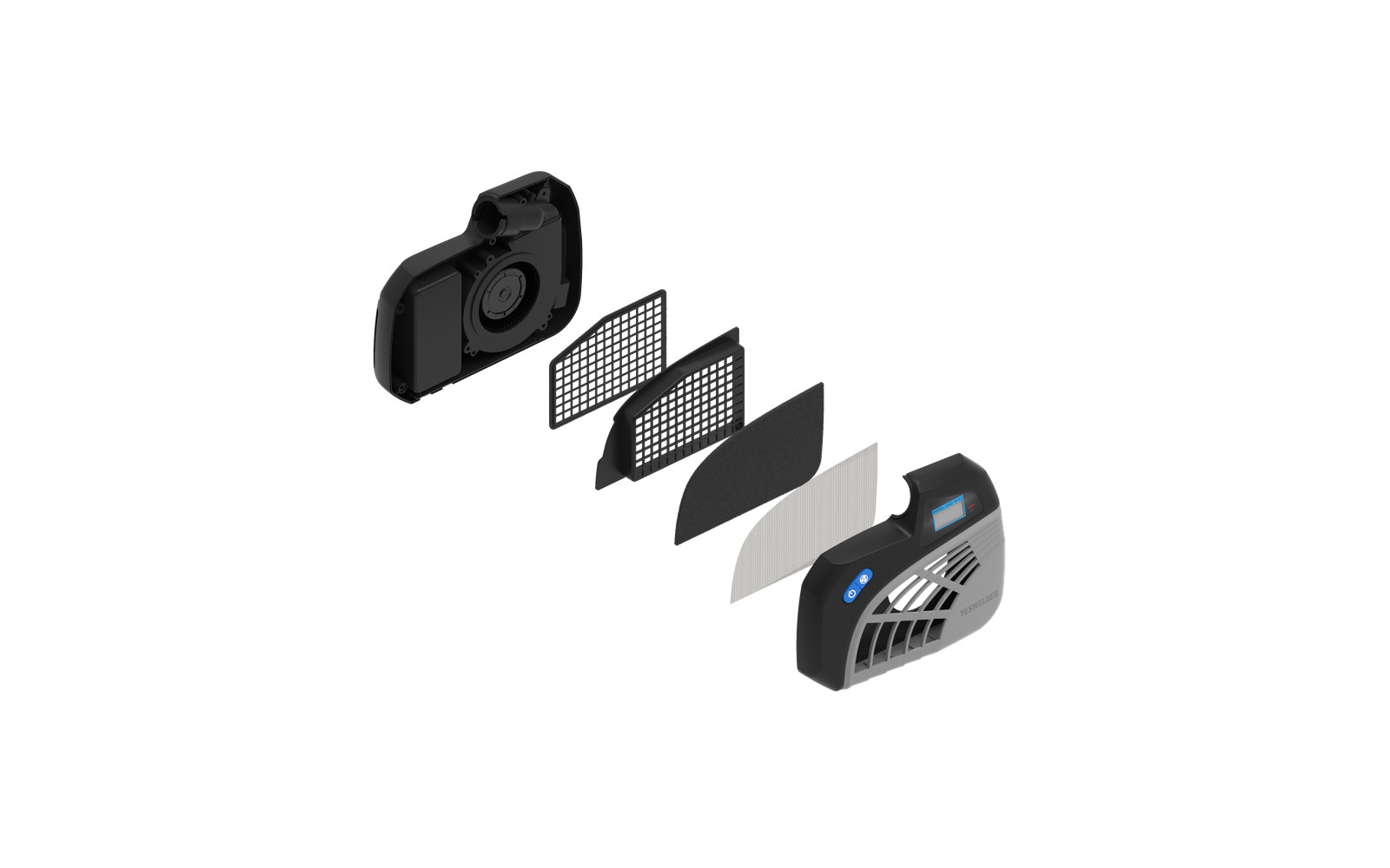 Powered Air Purifying Respirator Auto Darkening Welding Helmet Q800D