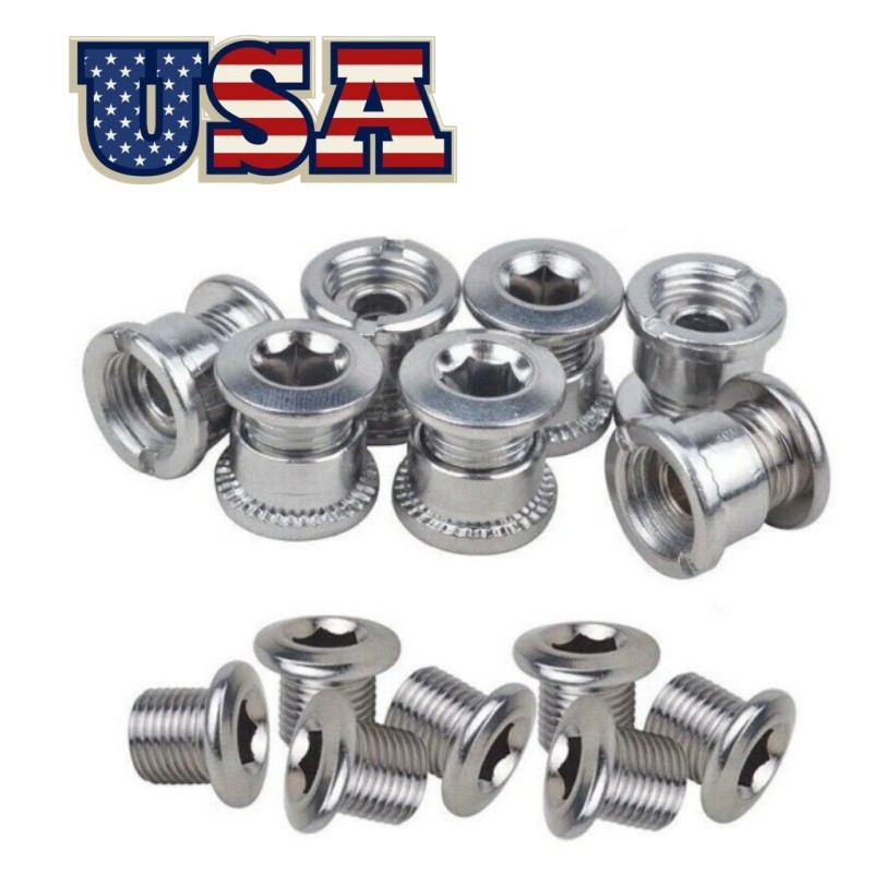 MTB Road Bike Chainring Screws Bolts Single Double Triple Speeds Stainless Steel