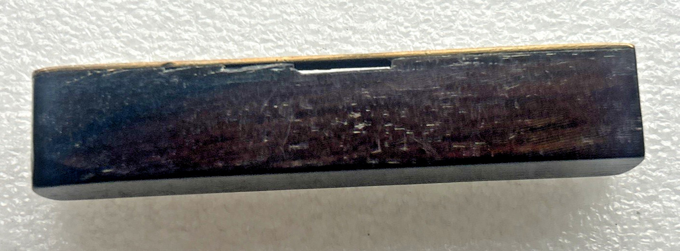 Miniature Spirit Level 4" - Brass & Hardwood - By Bennet B. Burley, Glasgow