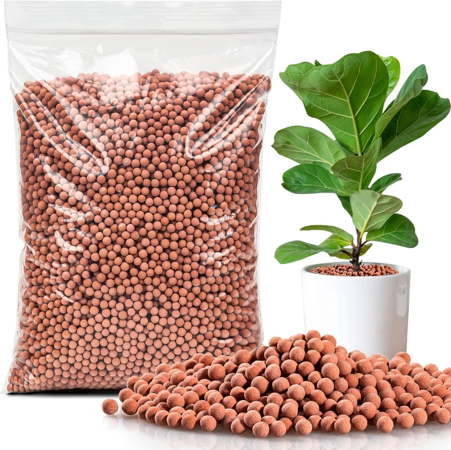 Clay Pebbles for Plants Pebbles Indoor Plants Natural Clay Drainage Decoration
