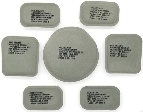 ACH Helmet Pad Replacement Set 7 Piece Advanced Combat Helmet LWH ECH IHPS
