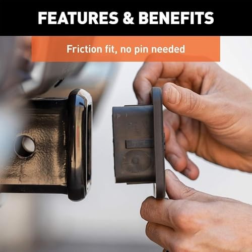 2 Inch Trailer Hitch Cover, Rubber Receiver Tube Hitch Plug () Big