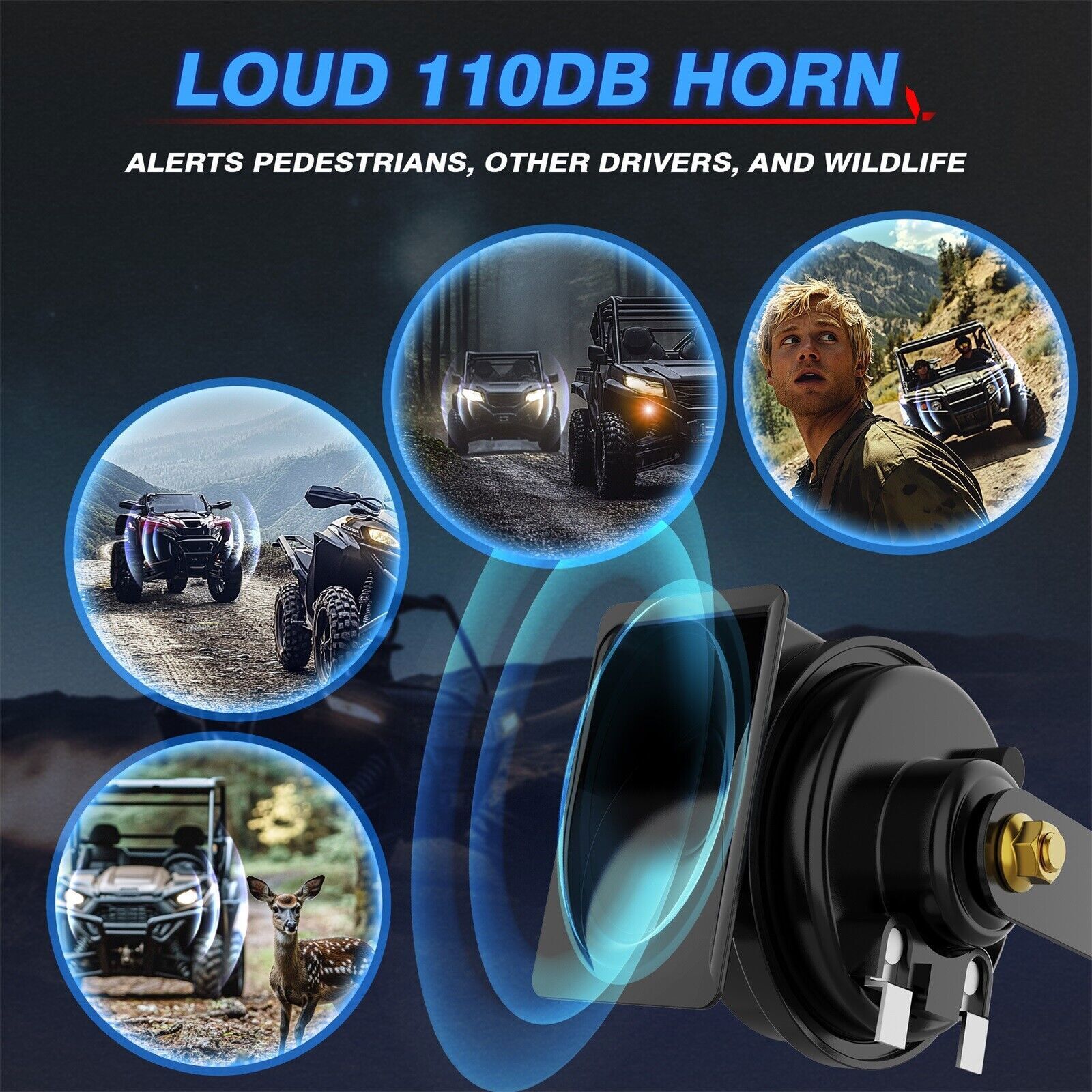 Universal UTV ATV Turn Signal Street Legal Kit for Polaris Ranger General CFMOTO