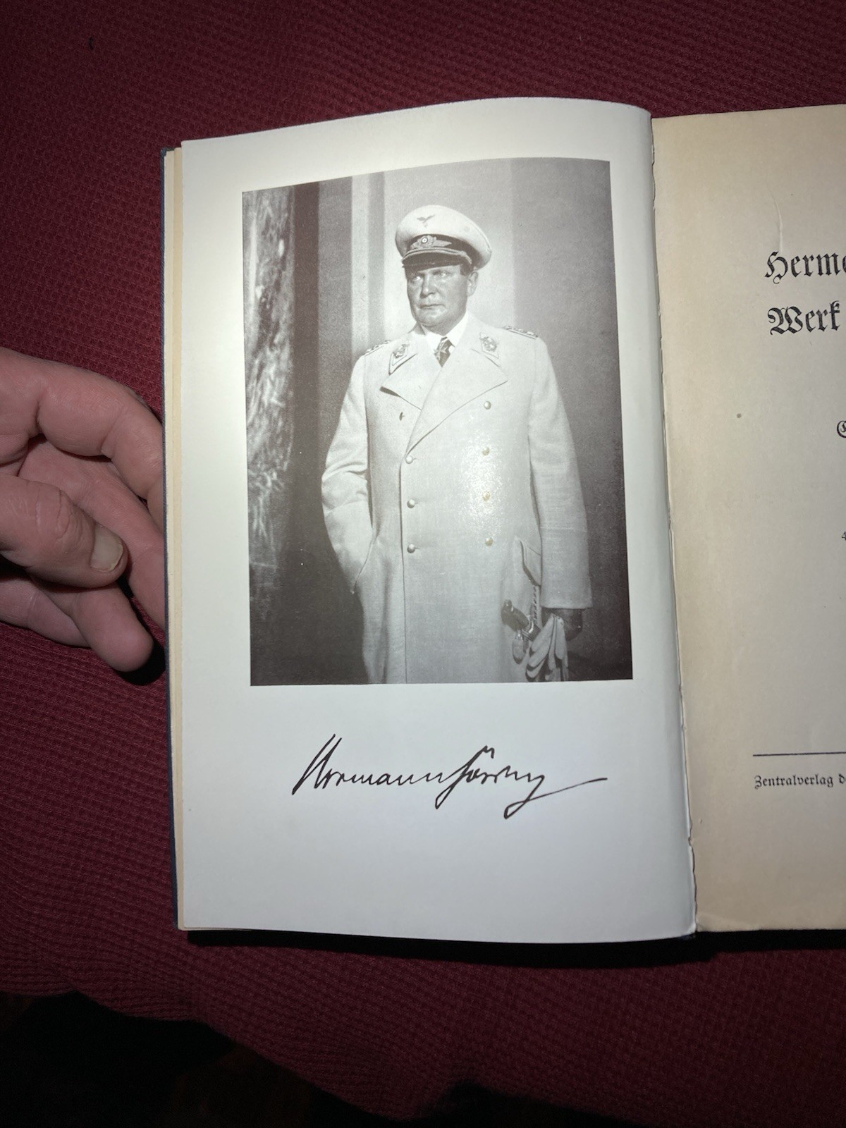 Hermann Göring Werk und Mensch Erich Gritzbach 1939 WWII Germany Militaria