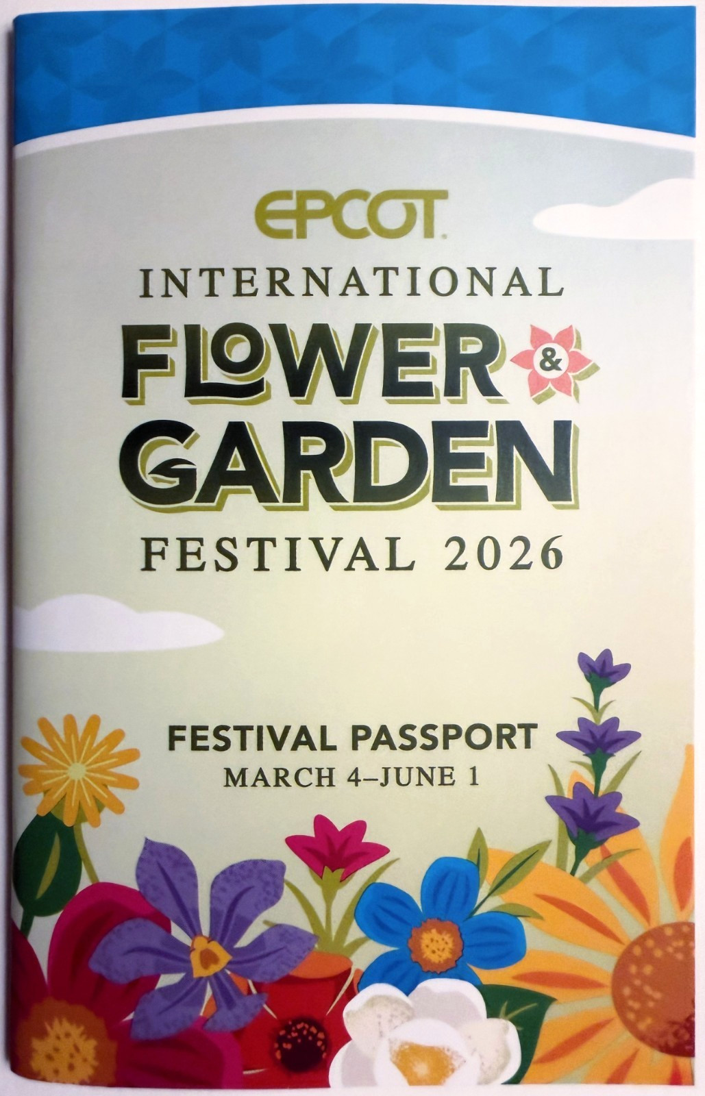 Epcot Flower and Garden Festival Passport Booklet 2026 Quick Ship Disney World