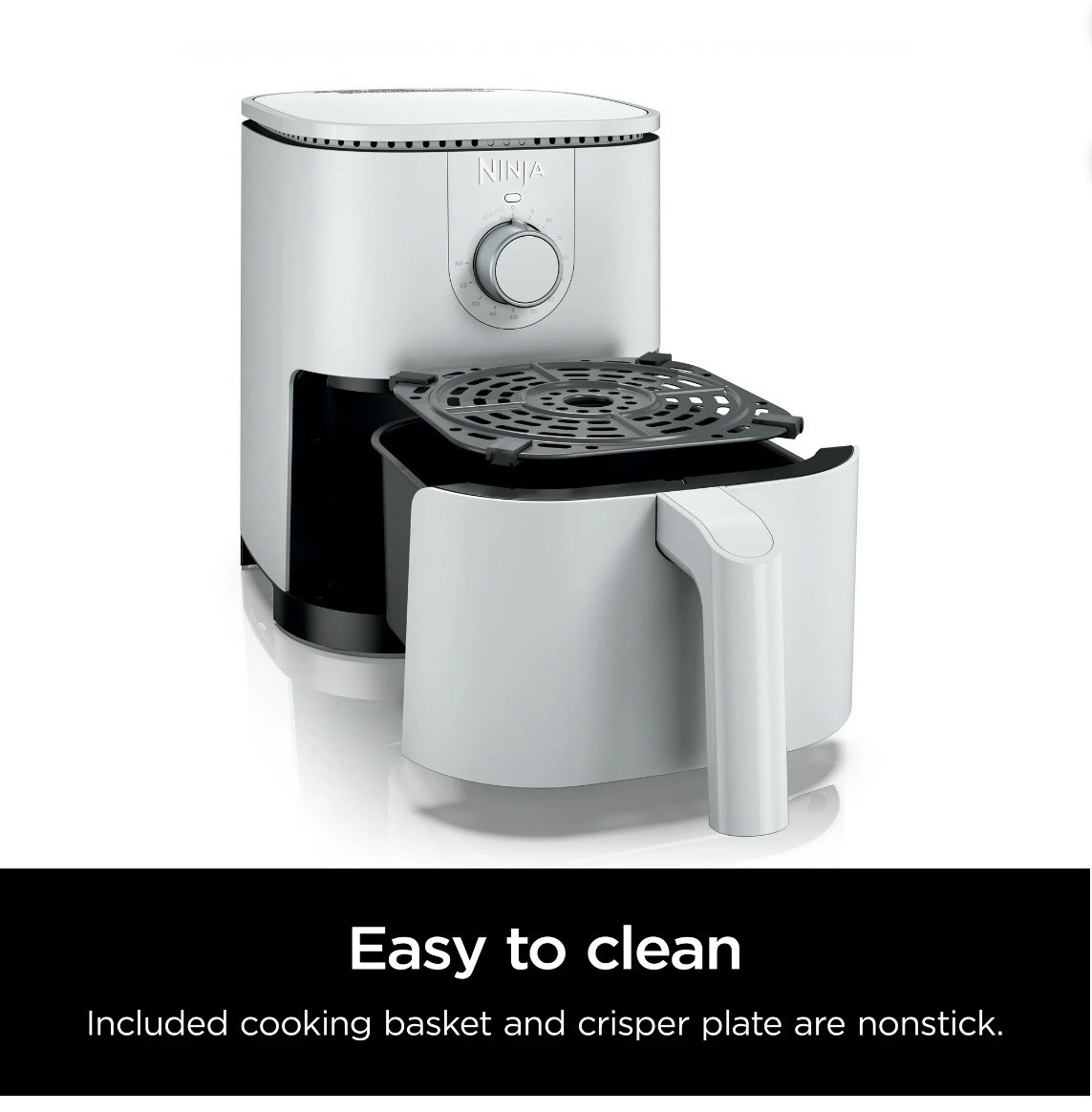 Ninja AF080 Mini Air Fryer 2Q Capacity Compact Nonstik - WHITE - NEW