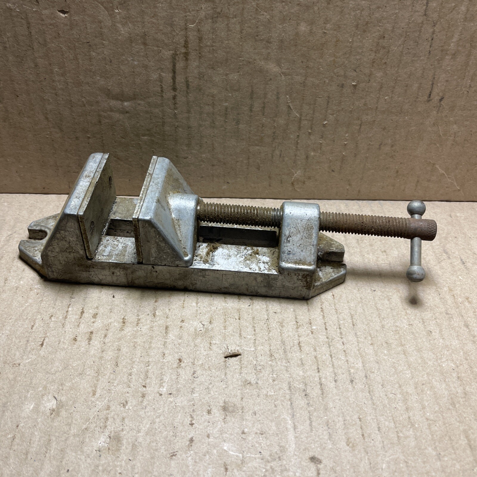 Vintage SEARS DUNLAP 2-3/8" Jaws Length aluminum drill press vise Working Great