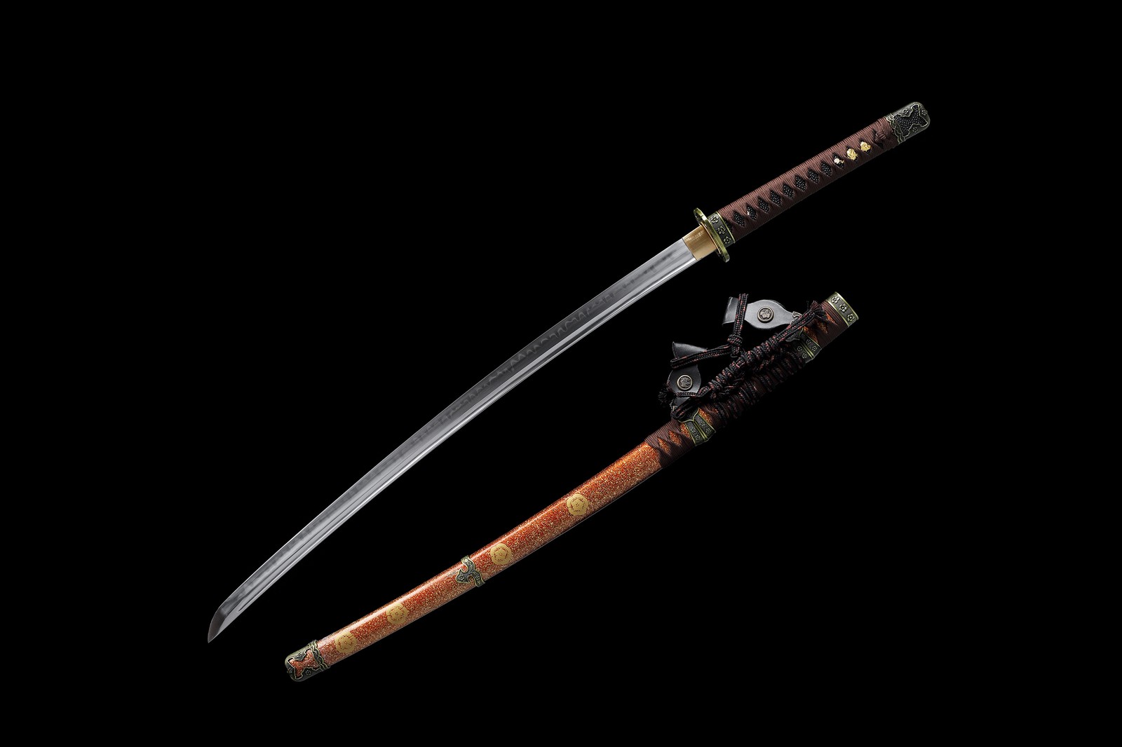 Battle Sharp Japanese Sword Tachi Samurai Katana T10 Steel Clay Tempered Blade