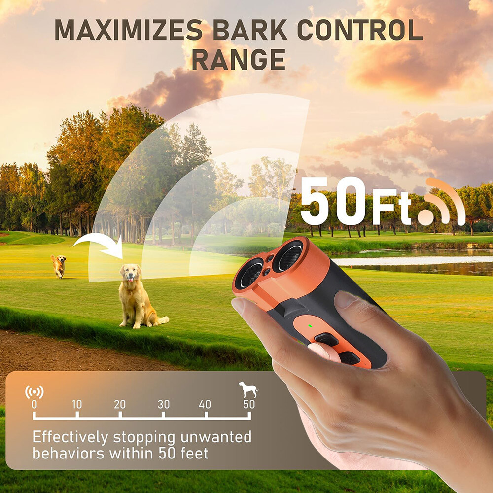 Ultrasonic Dog Repeller Anti Bark Device Stop Barking Humane Pet Training Tool