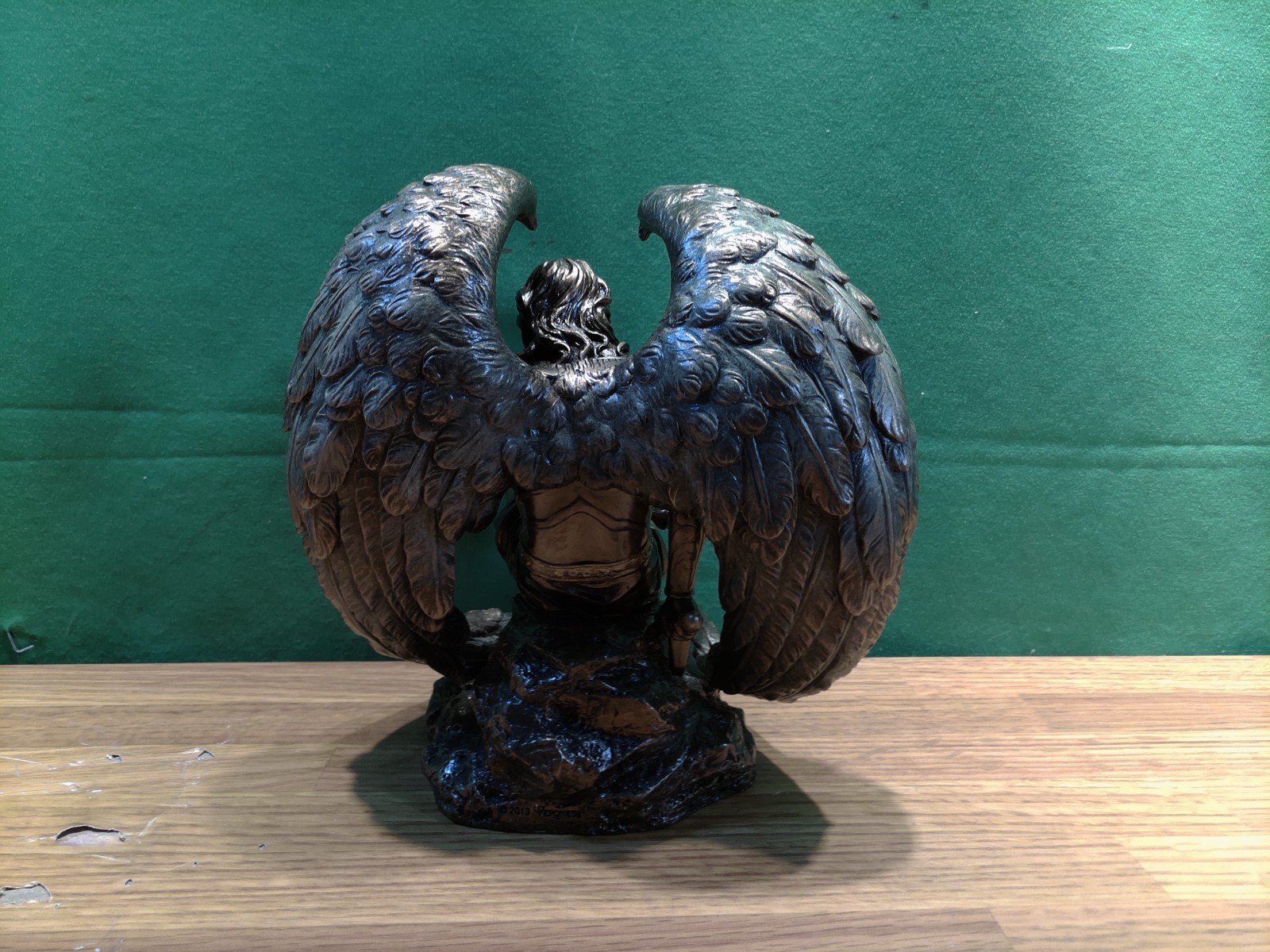 6 1/2" Lucifer the Fallen Archangel Devil Bronze Color Angel Statue