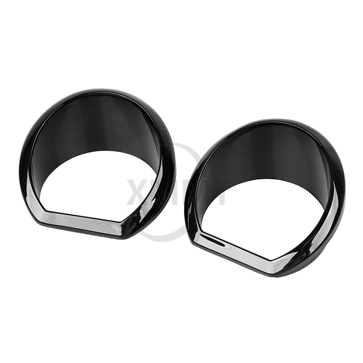 Black Gauge Bezel Trim Ring Kit For Harley Street Glide FLHX Special FLHXS 14-23