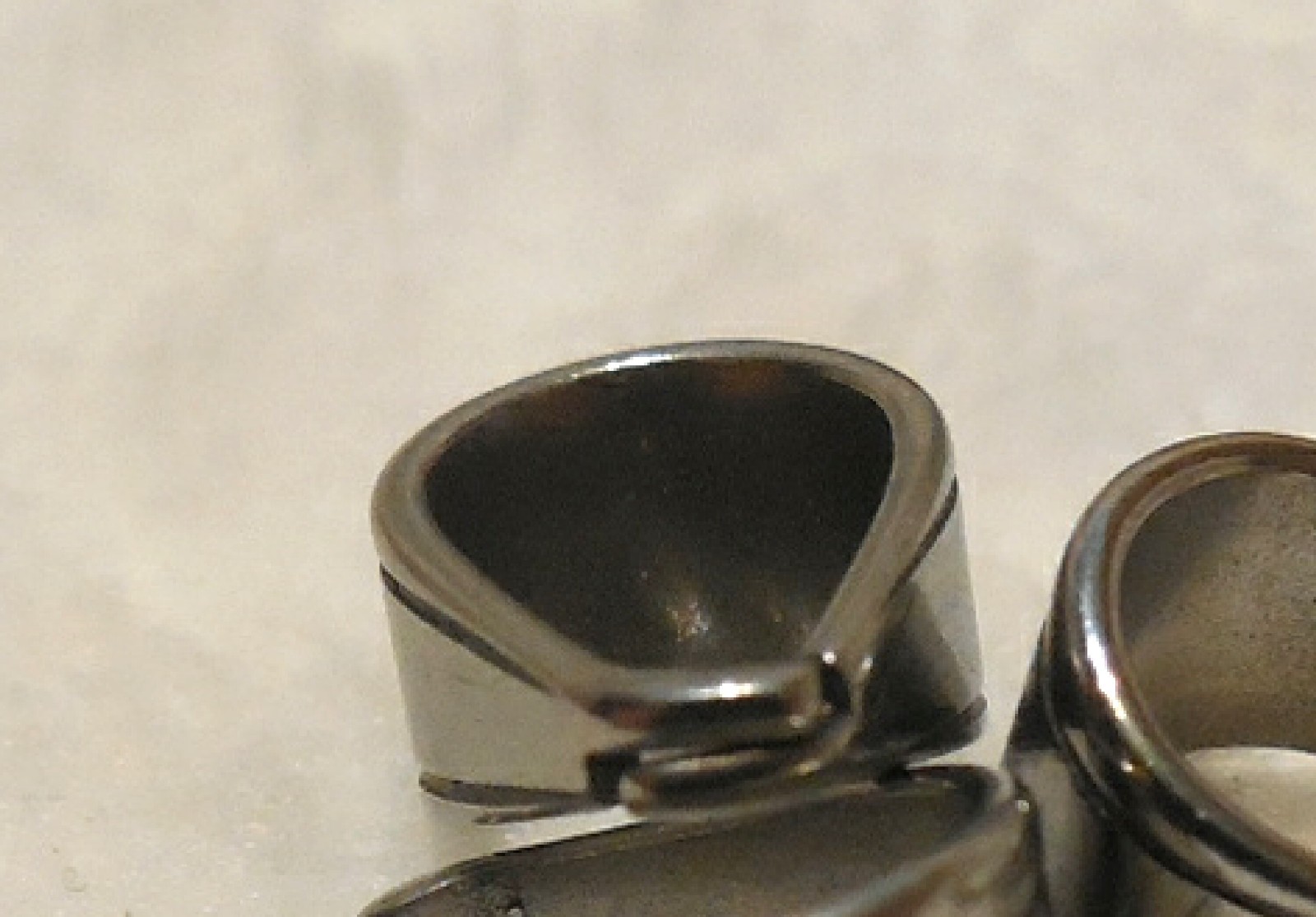 230 Pc Pinch Bail Jewelry Making Necklace Pendant Clasps Pinch Connectors Steel