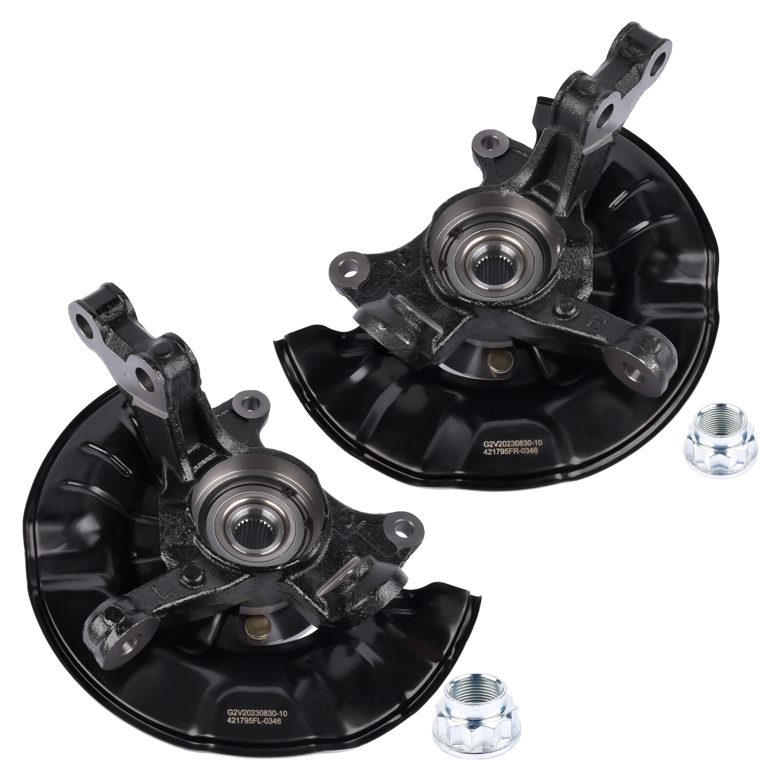 Pair Front Wheel Bearing Hub Knuckle Assy for 14-18 Toyota Corolla 1.8L 698-476