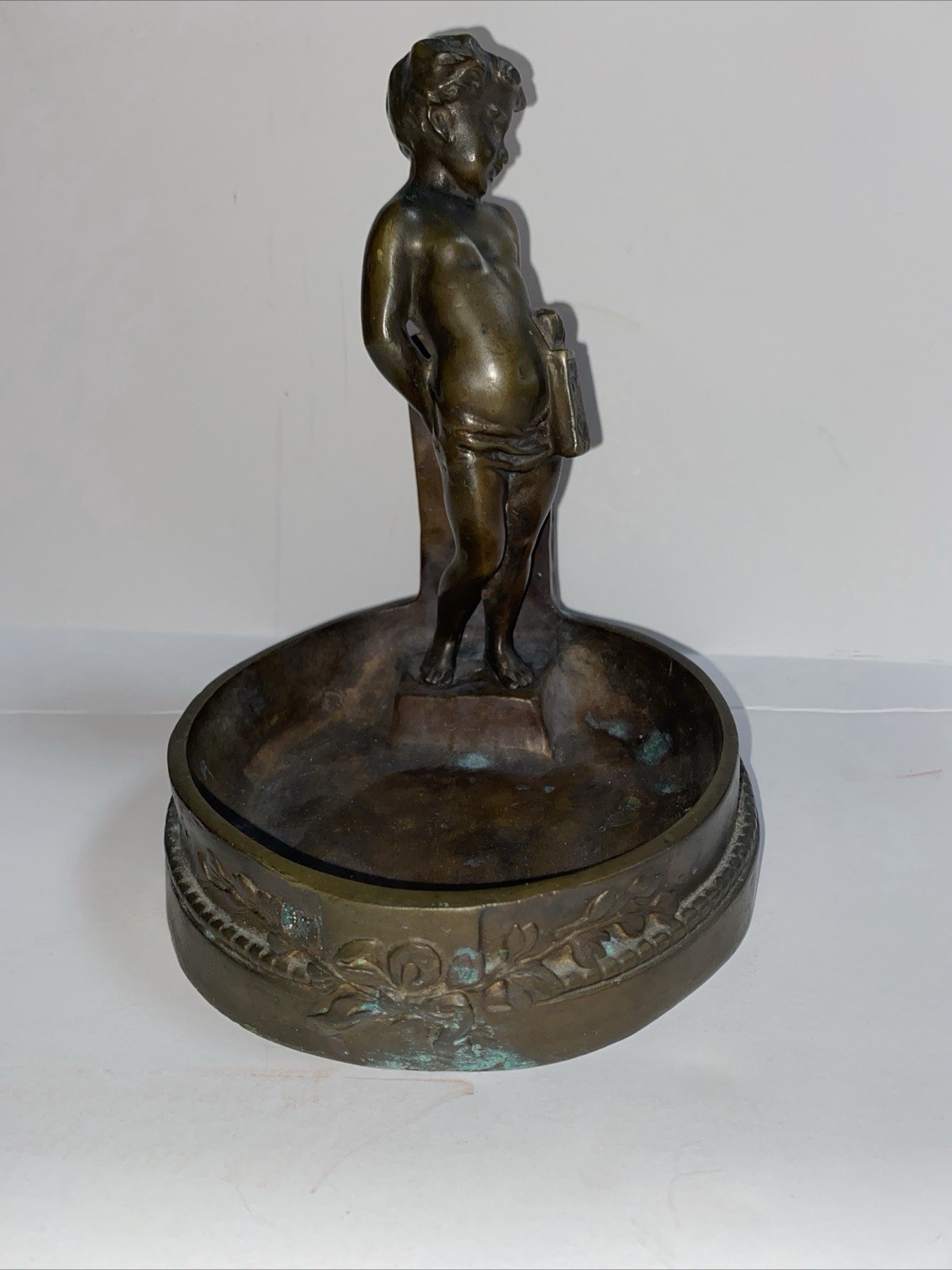 Peter Tereszczuk Art Nouveau Bronze Boy Sculpture, Used