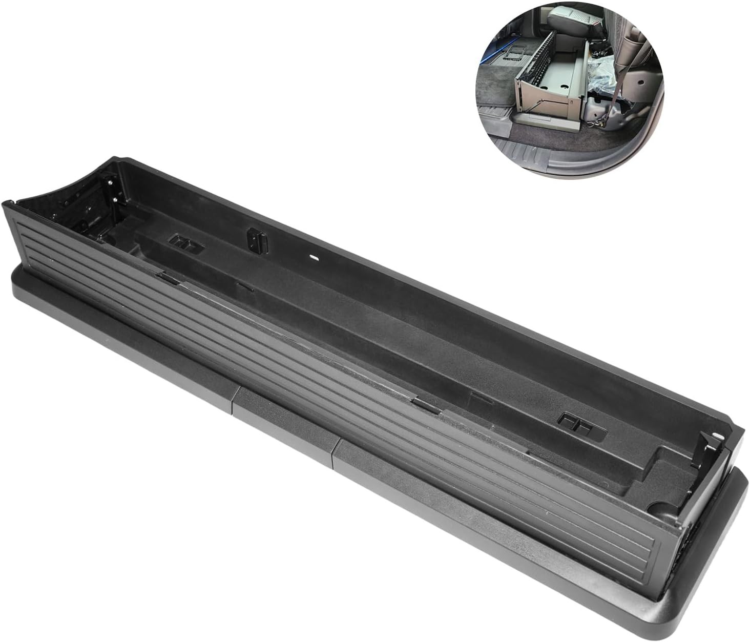 Upgraded Folding Under Rear Seat Storage Box for 2015-2026 Ford F-150 F150 F-250