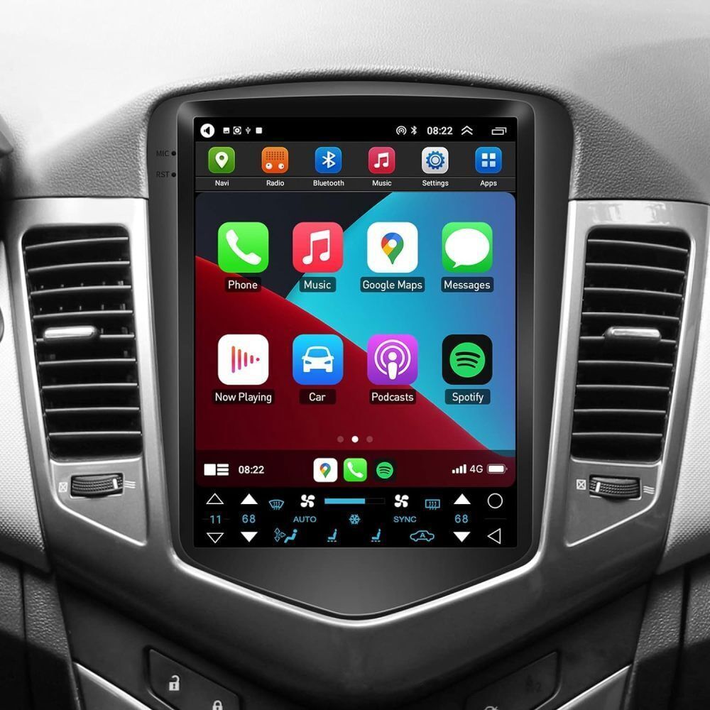 Android 13 Apple Carplay GPS NAVI Car Radio Stereo IPS For Chevy Cruze 2009-2015