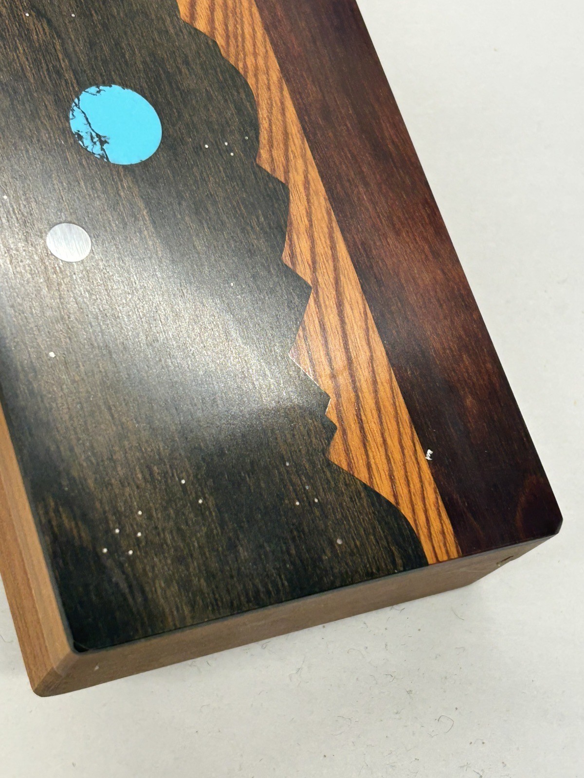 Steve Rosenblum For Levenger Handmade Night Sky Wood Box 9" x 3"