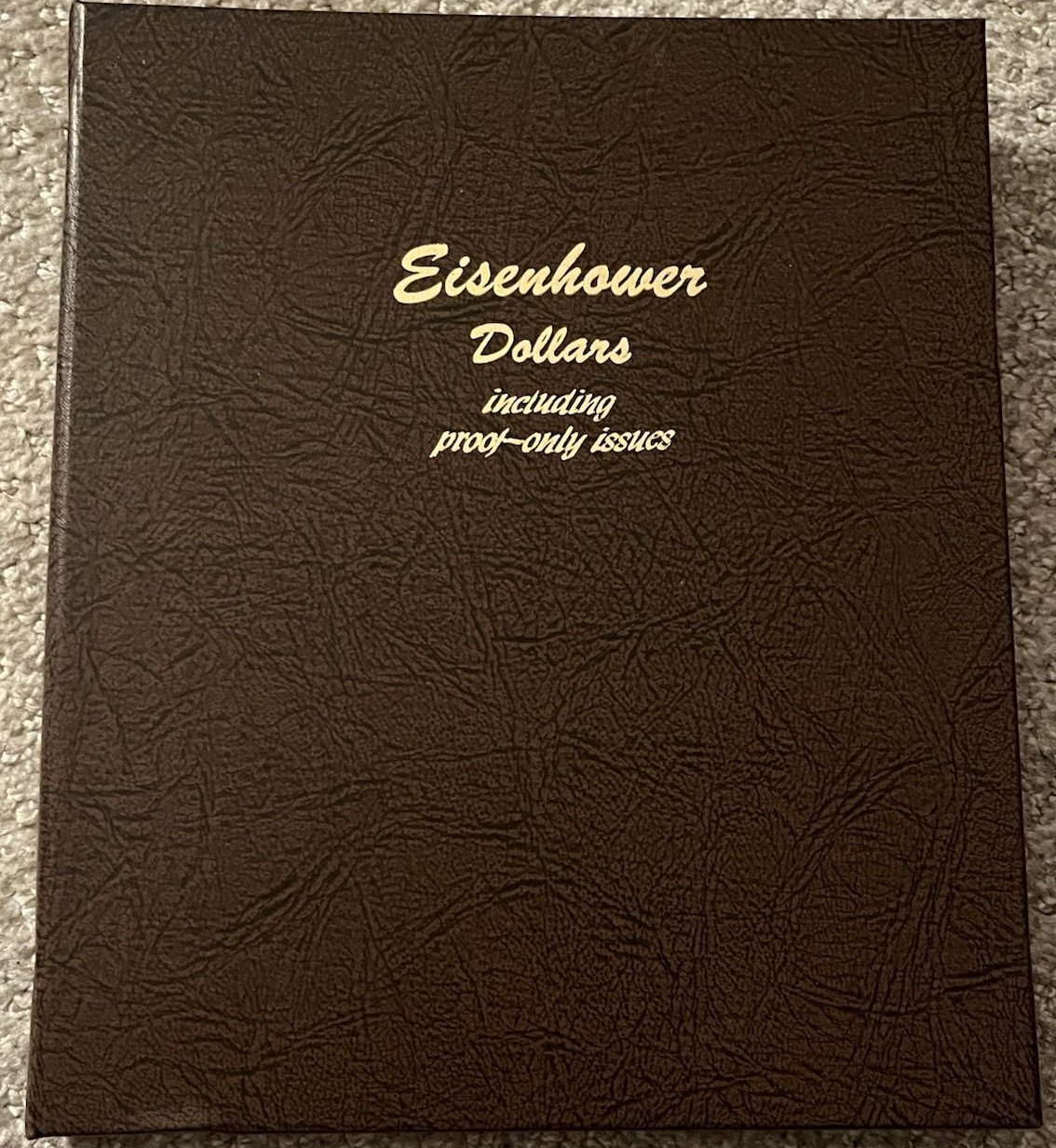 DANSCO COIN ALBUM #8176 EISENHOWER IKE DOLLARS 1971-1978 INCLUDING PROOFS