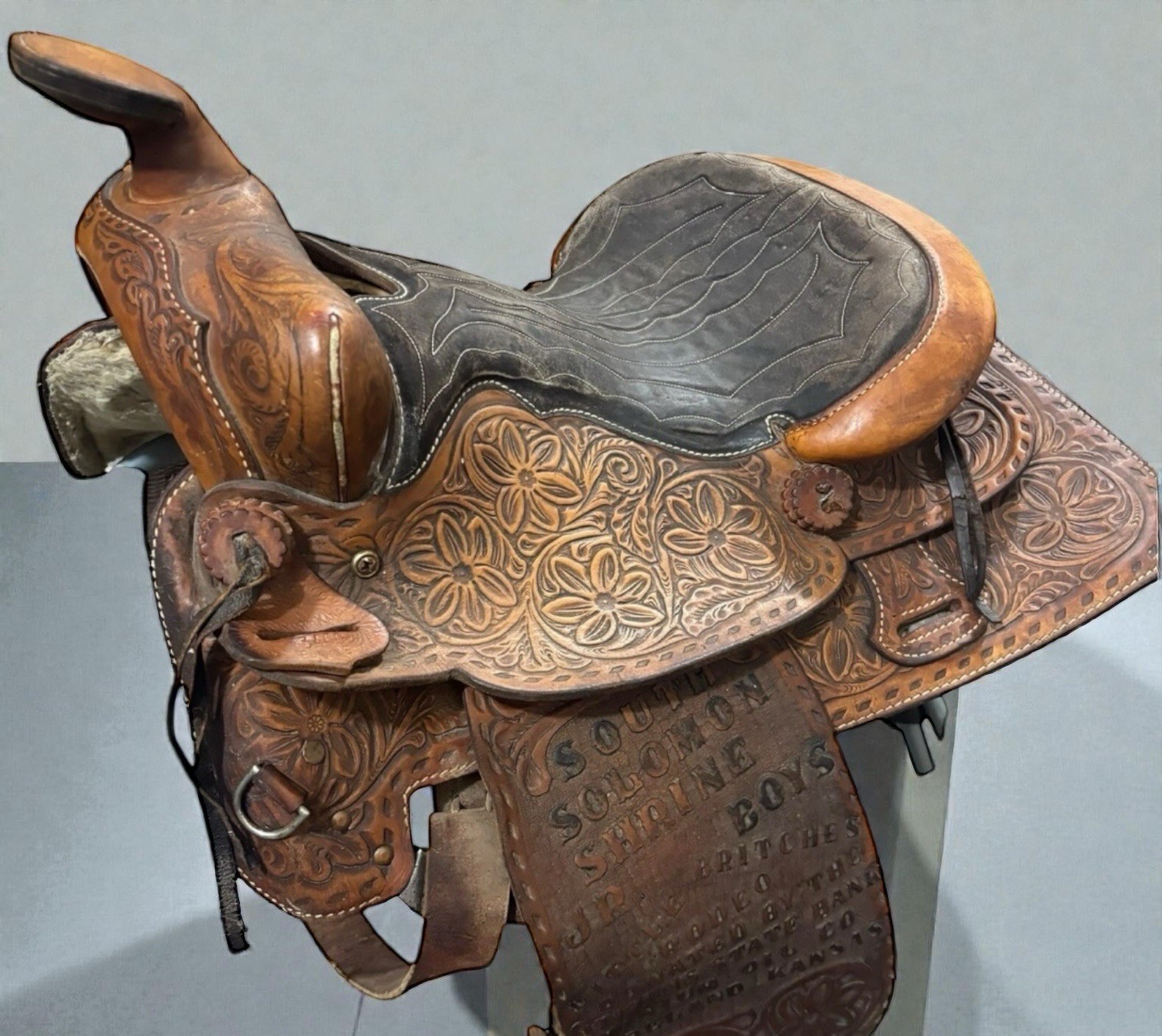 Antique Rider Buford Barrel Saddle 14” Western Rodeo Oil Kansas KS