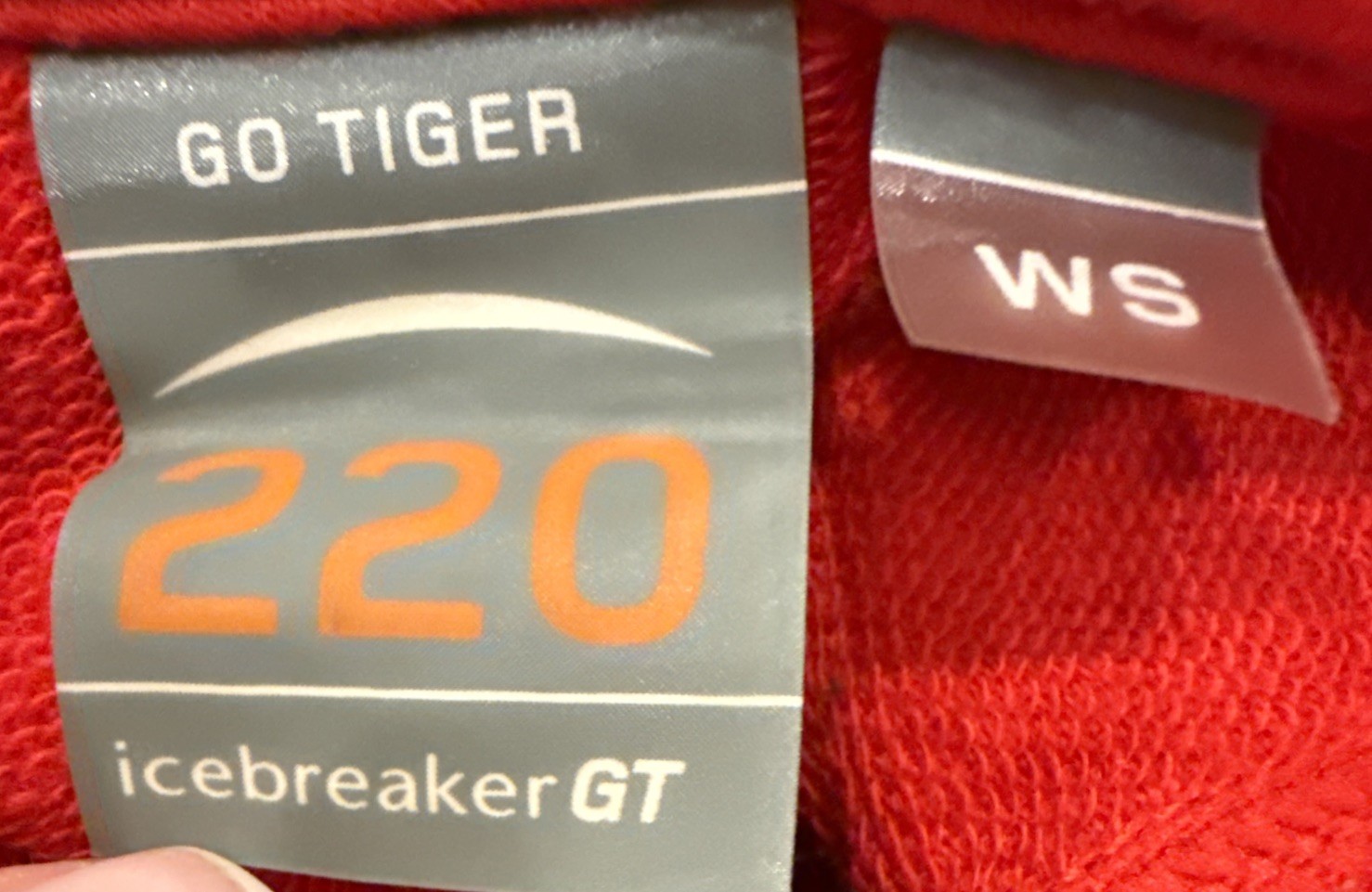Icebreaker GT 220 Wool Blend, Red,1/4 Zip, Zip Pocket, Gorpcore, Outdoors, Sz Sm