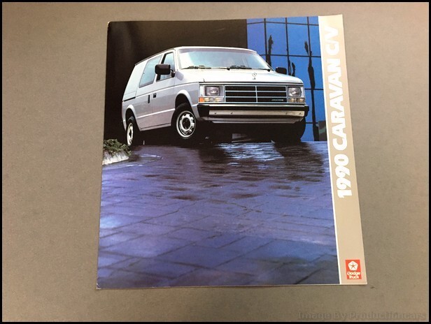 1990 Dodge Van C/V Caravan Cargo Vintage Sales Brochure Catalog