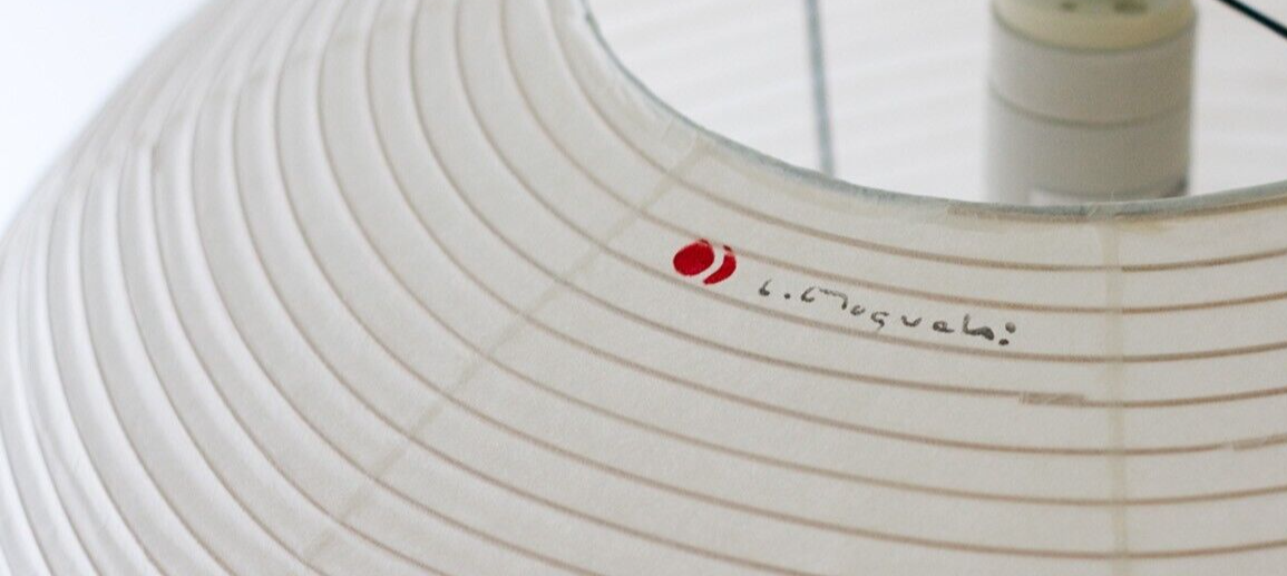 Isamu Noguchi AKARI 21A Pendant Lamp Shade and Frame Set W660mm H290mm (φ660mm)