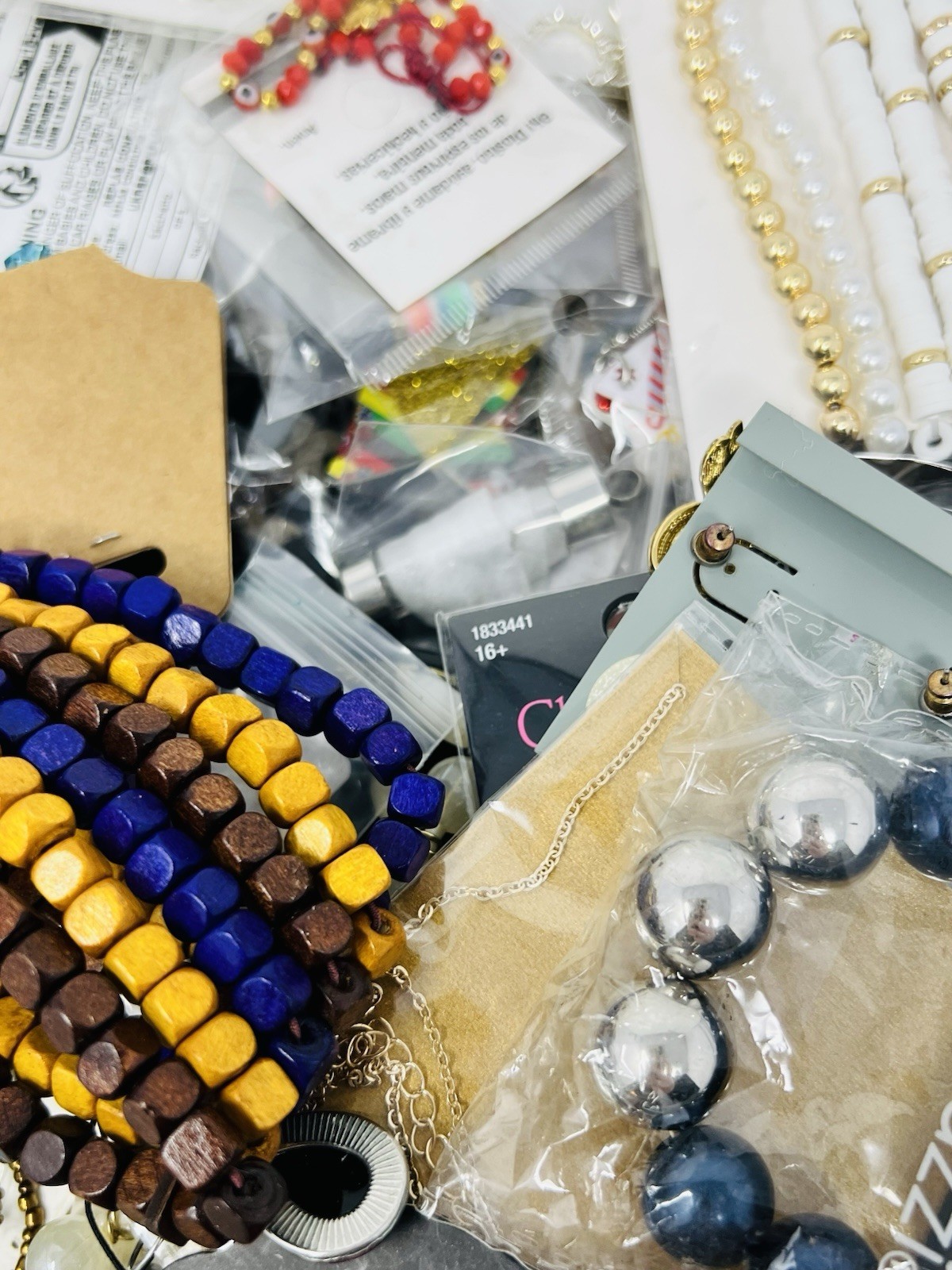 Mystery Jewelry Assorted New Necklace, Bracelet, Earring Lot of 5Lbs Wearable