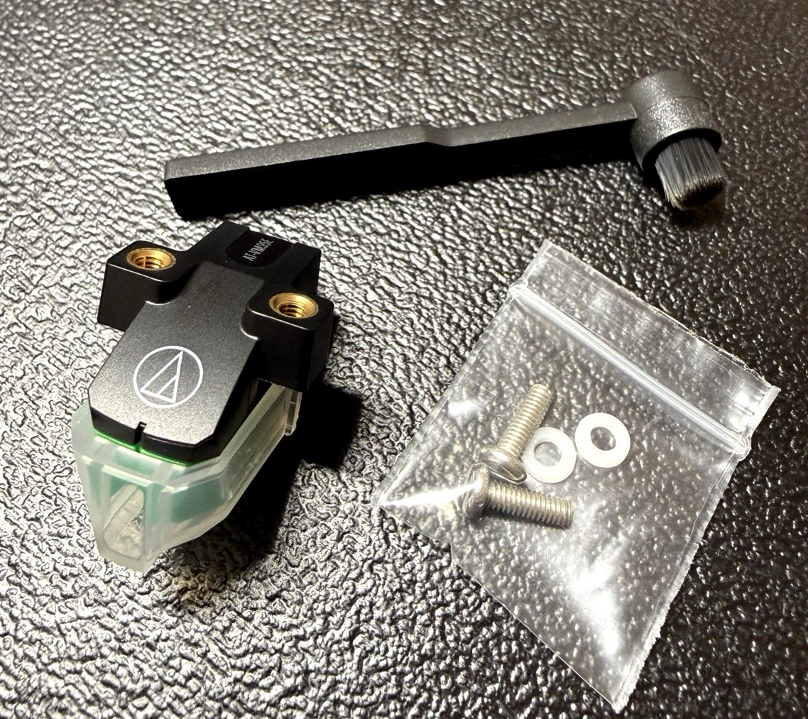 GENUINE OEM AT-VM95E PHONO CARTRIDGE WITH OEM ELLIPTICAL STYLUS + A FREEBIE!!!