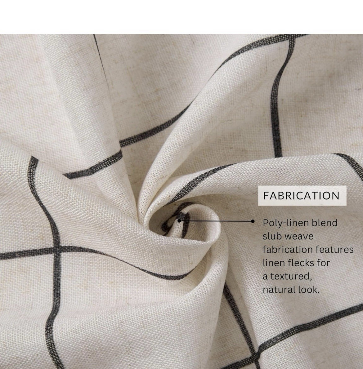 Brighton Windowpane Plaid Blackout Window Curtain 2 panels