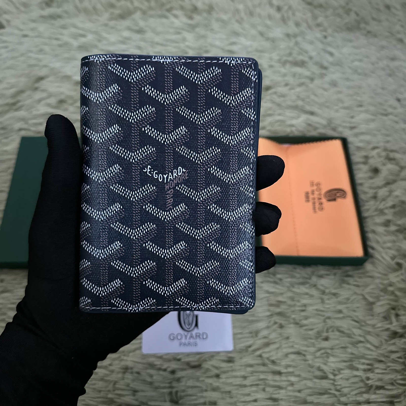 Goyard Passport Holder Wallet Blue